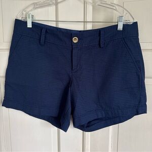 Women's Lilly Pulitzer Callahan Jacquard Navy Shorts size 12 NWOT